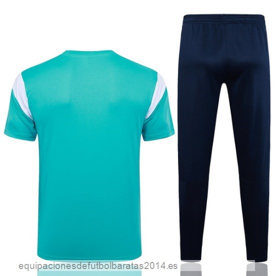 Nuevo Entrenamiento Conjunto Completo Marsella 23/24 Verde Blanco Azul Baratas